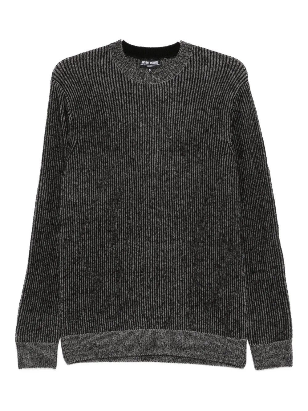 SWEATER REGULAR FIT IN WOOL NERO #9000 ANTONY MORATO Maglieria MMSW01552 YA500071