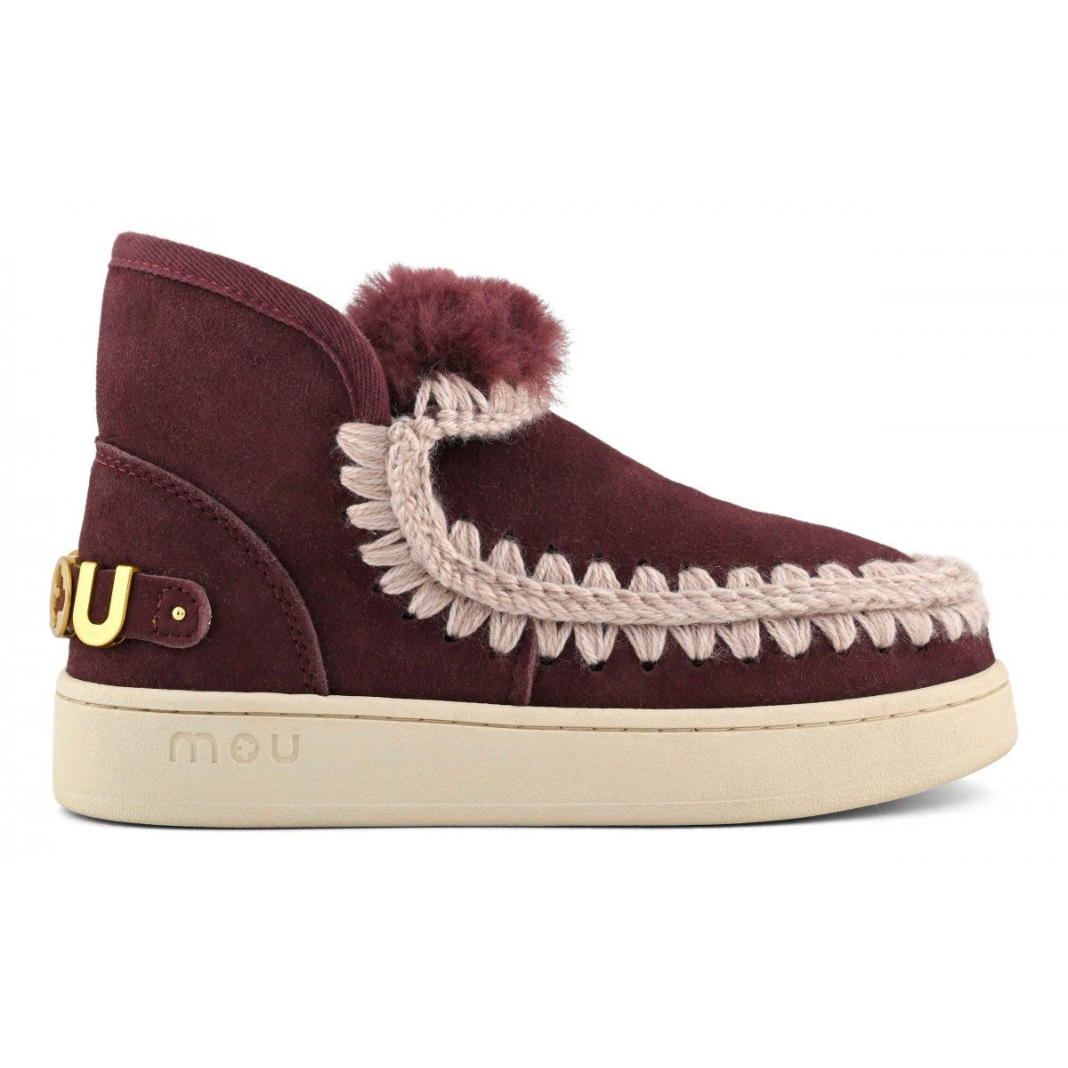 NEW ESKIMO SNEAKERS SUEDE LET #CABERNET MOU Shoes MU.FW741001A