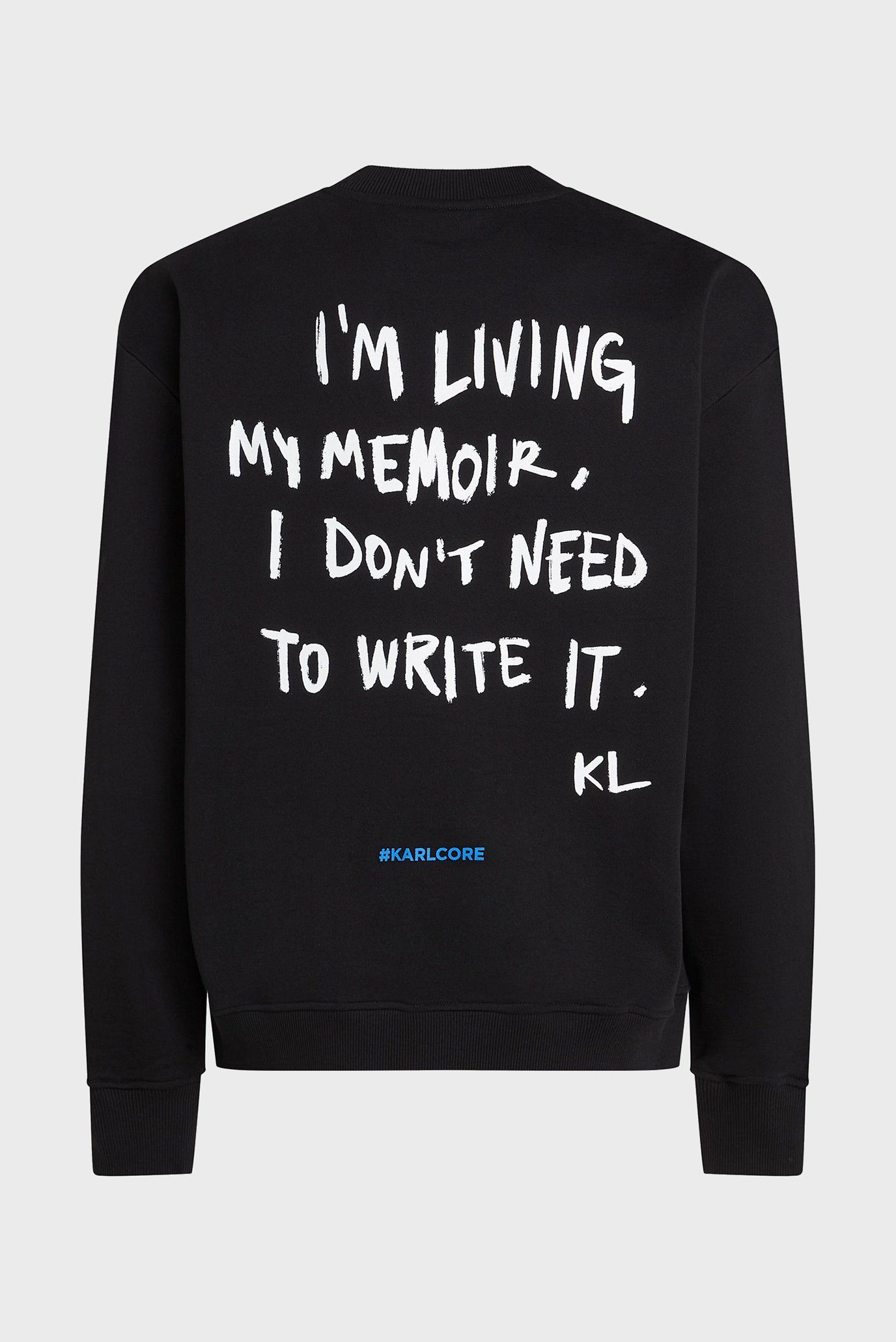 RELAXED KARLISM SWEAT BLACK #999 KARL LAGERFELD Jersey A4M20026