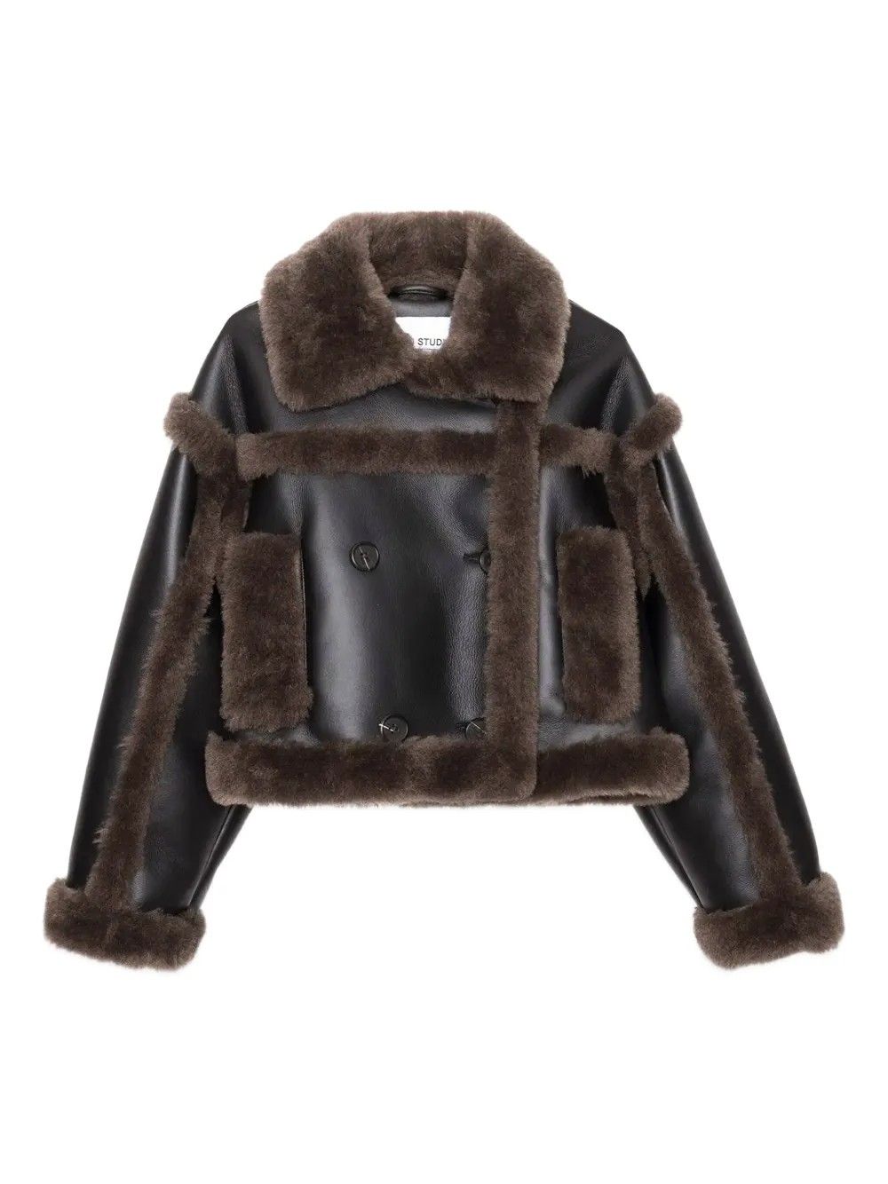 KRISTY JACKET DARK BROWN/OFF WHITE #87498 STAND STUDIO Outerwear 61090-9149