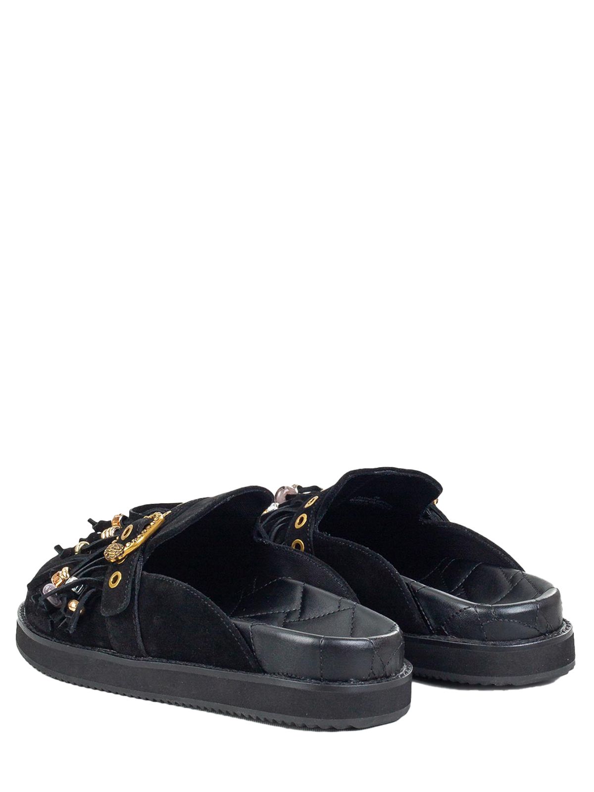 MAYFAIR FRINGE MULE #BLACK KURT GEIGER LONDON Shoes 4724300209