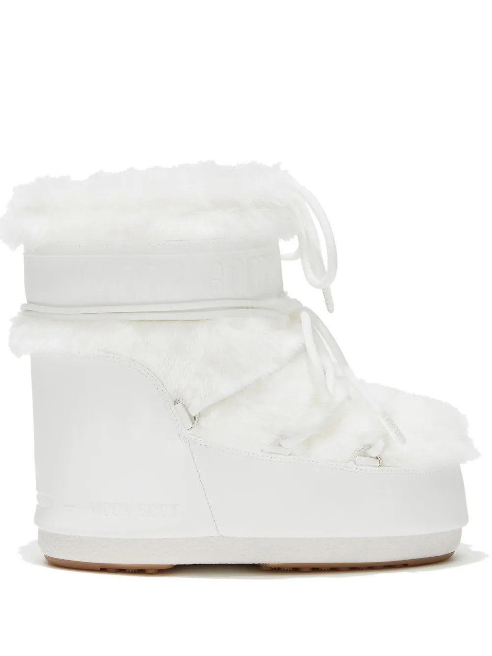 MB ICON LOW FAUX FUR OPTICAL WHITE #A002 MOON BOOT Scarpe 80D1409390