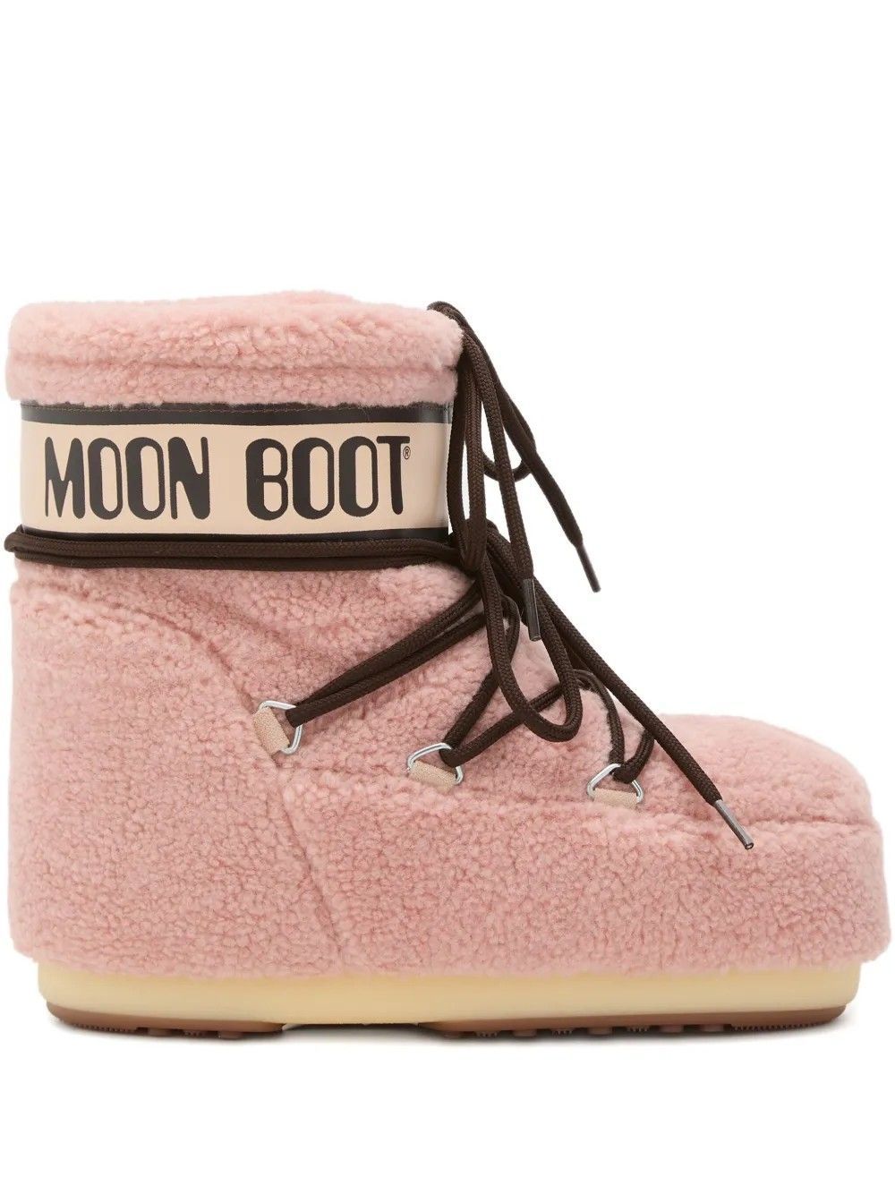 MB ICON LOW FLEECE PINK #J001 MOON BOOT Scarpe 80D1409700