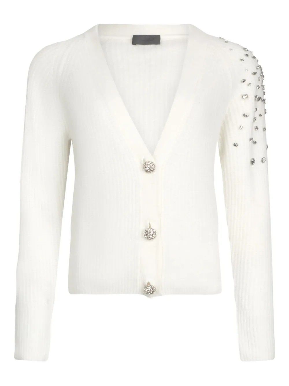 MAGLIA APERTA M/L STAR WHITE #X0256 LIU JO Jersey CF5149MA74Q X0256