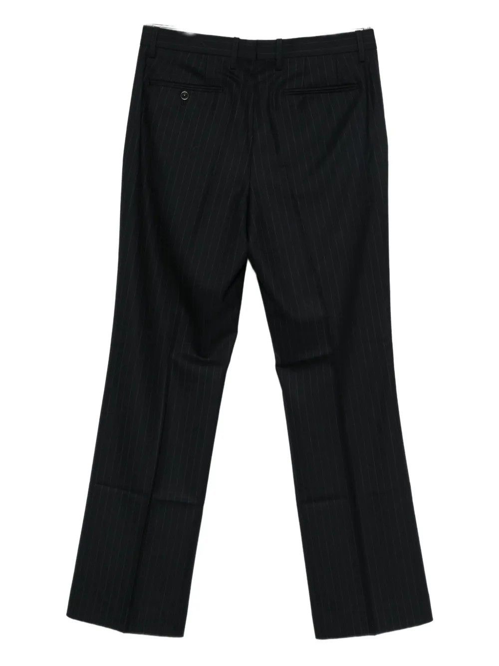 STRIPED WOOL FLARED TROUSERS #NAVY TONYWACK Trousers BE34PT36