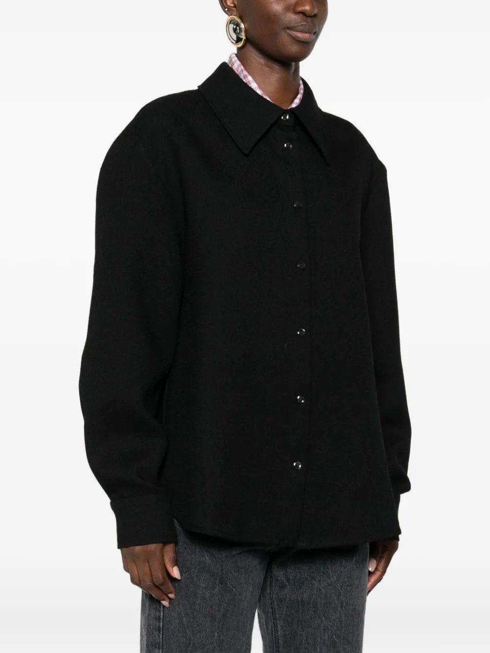 WILLA SHIRT STRUCTURED #COAL SEFR Shirt WSS25WILLASTR