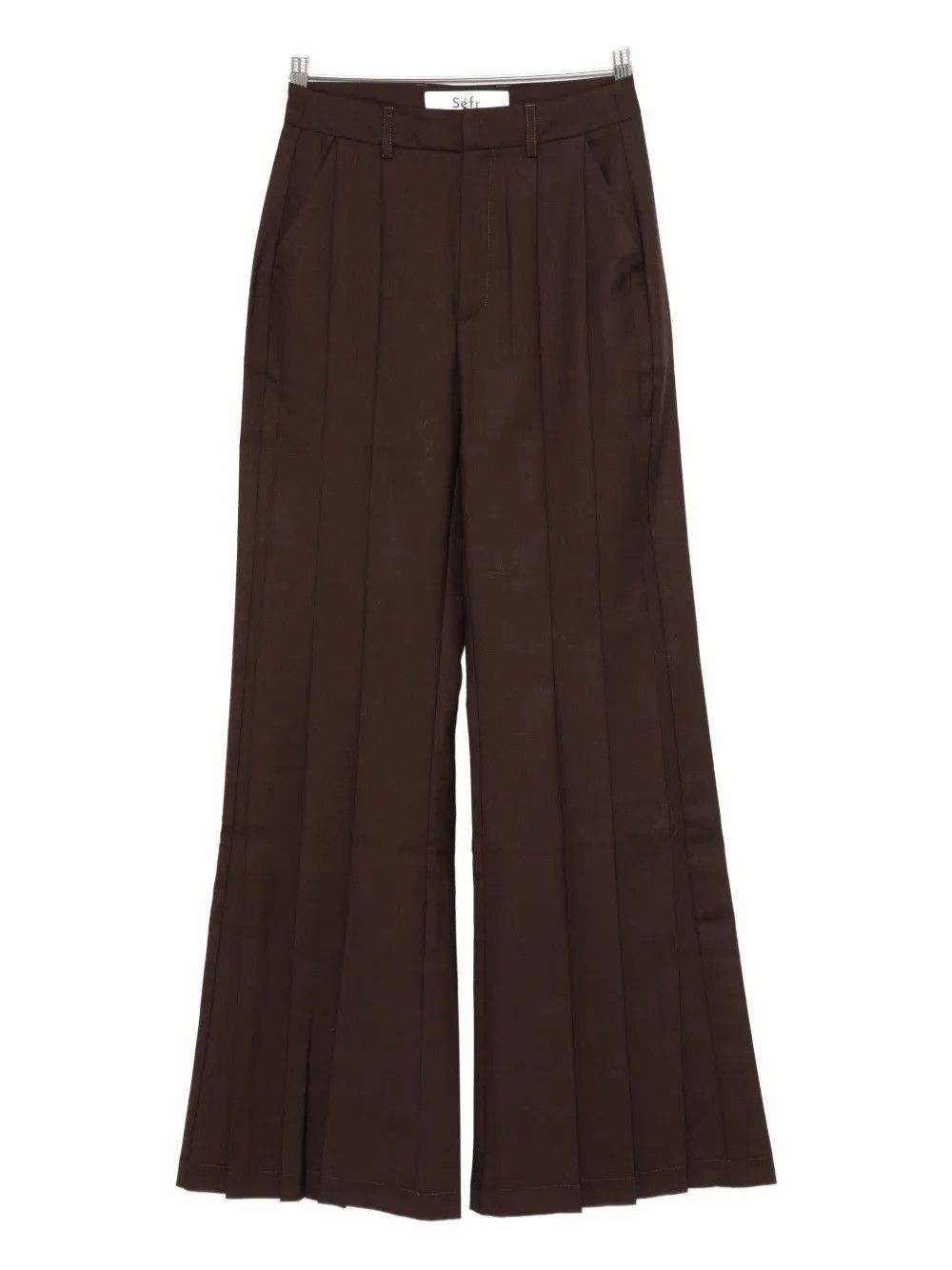 ISLA TROUSER WOOL #DARK BROWN SEFR Trousers WFW25ISLADAR