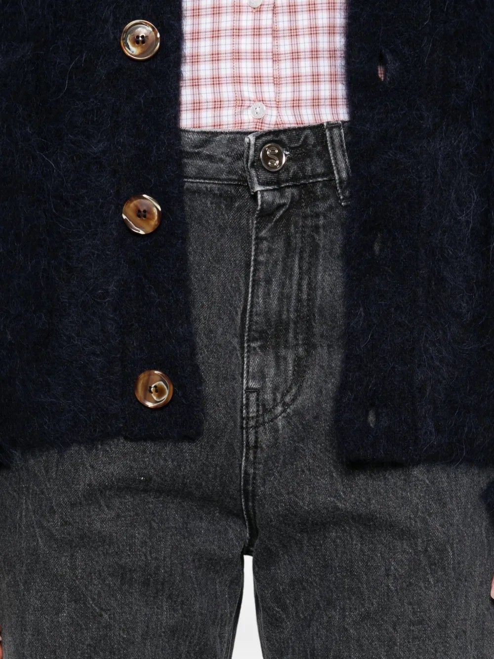 TIERRA JEANS #BLACK MARBLE SEFR Pantaloni WFW24TIERRABLA