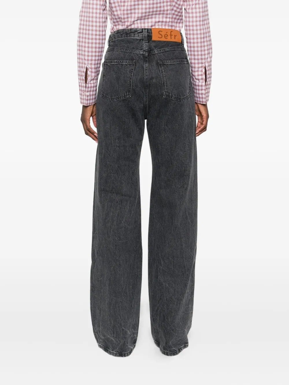 TIERRA JEANS #BLACK MARBLE SEFR Pantaloni WFW24TIERRABLA