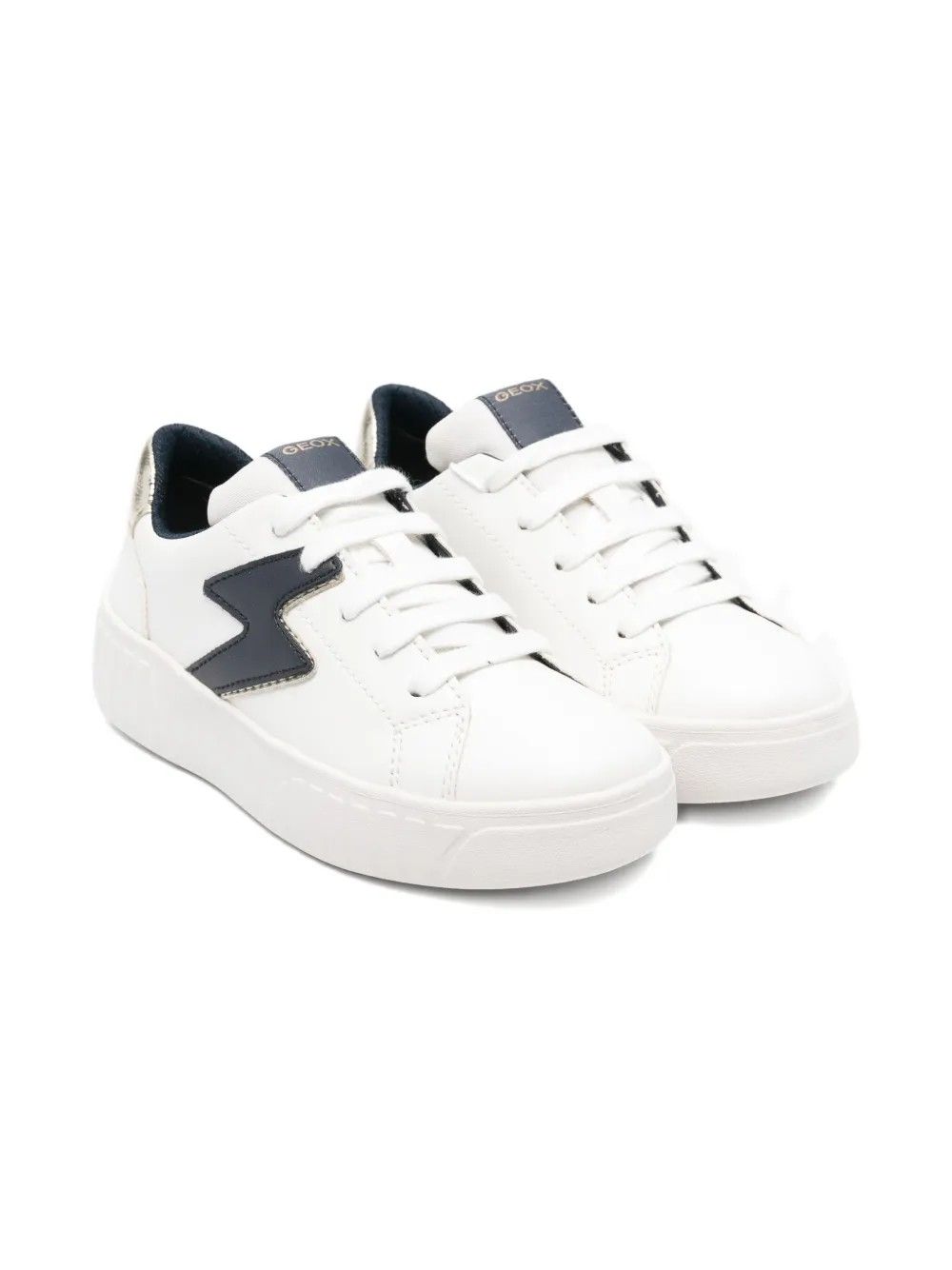 J MIKIROSHI A WHITE/NAVY #C0899 GEOX Scarpe J45DVA 054AJ C0899