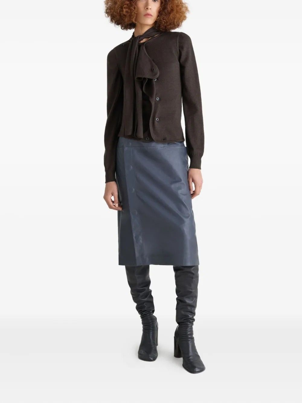 ASYMMETRICAL SLEEVELESS CARDIGAN #BR397 LEMAIRE Top TO1485 LK087