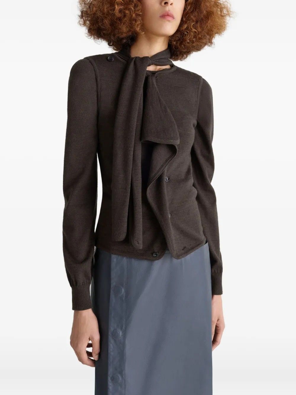 ASYMMETRICAL SLEEVELESS CARDIGAN #BR397 LEMAIRE Top TO1485 LK087