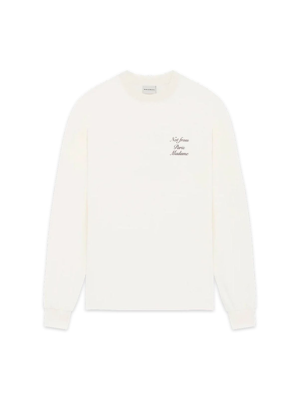 LE MANCHES LONGUES SLOGAN CALL. #OFF WHITE DROLE DE MONSIEUR Jersey I TS220 CO002 OW
