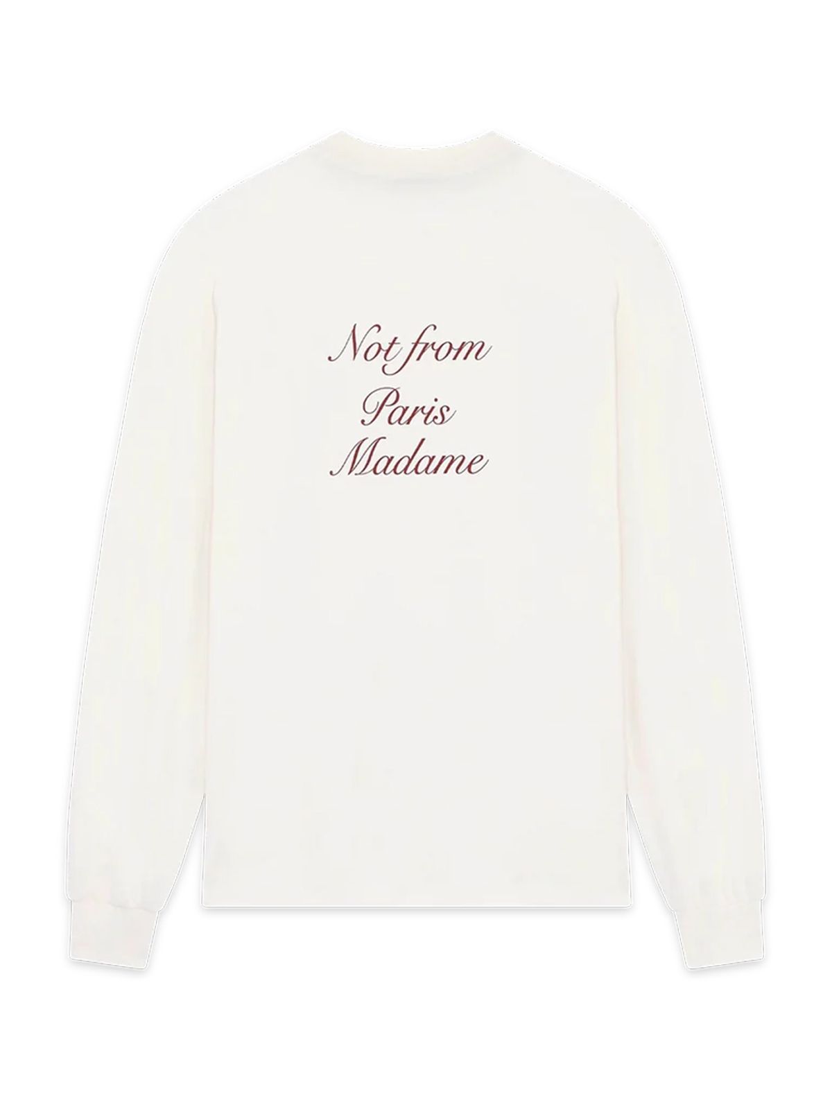 LE MANCHES LONGUES SLOGAN CALL. #OFF WHITE DROLE DE MONSIEUR Jersey I TS220 CO002 OW