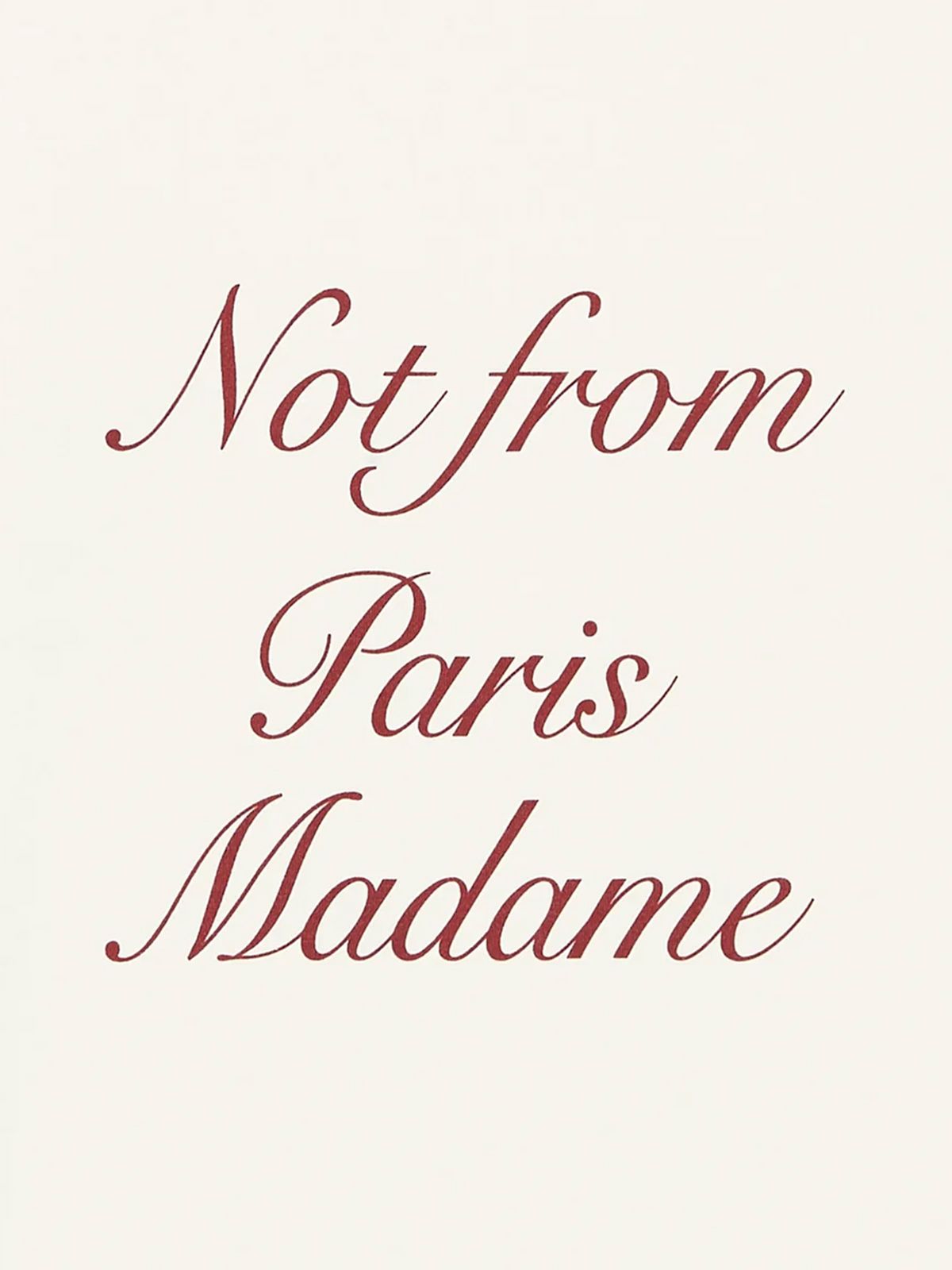 LE MANCHES LONGUES SLOGAN CALL. #OFF WHITE DROLE DE MONSIEUR Jersey I TS220 CO002 OW