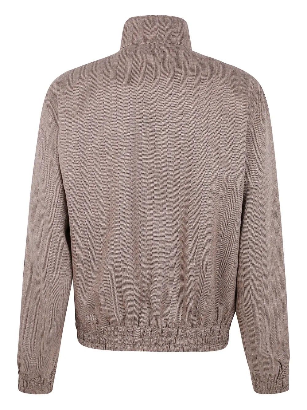 LA TRACK JACKET CHEVRON #BROWN DROLE DE MONSIEUR Outerwear I JT214 WV009 BN