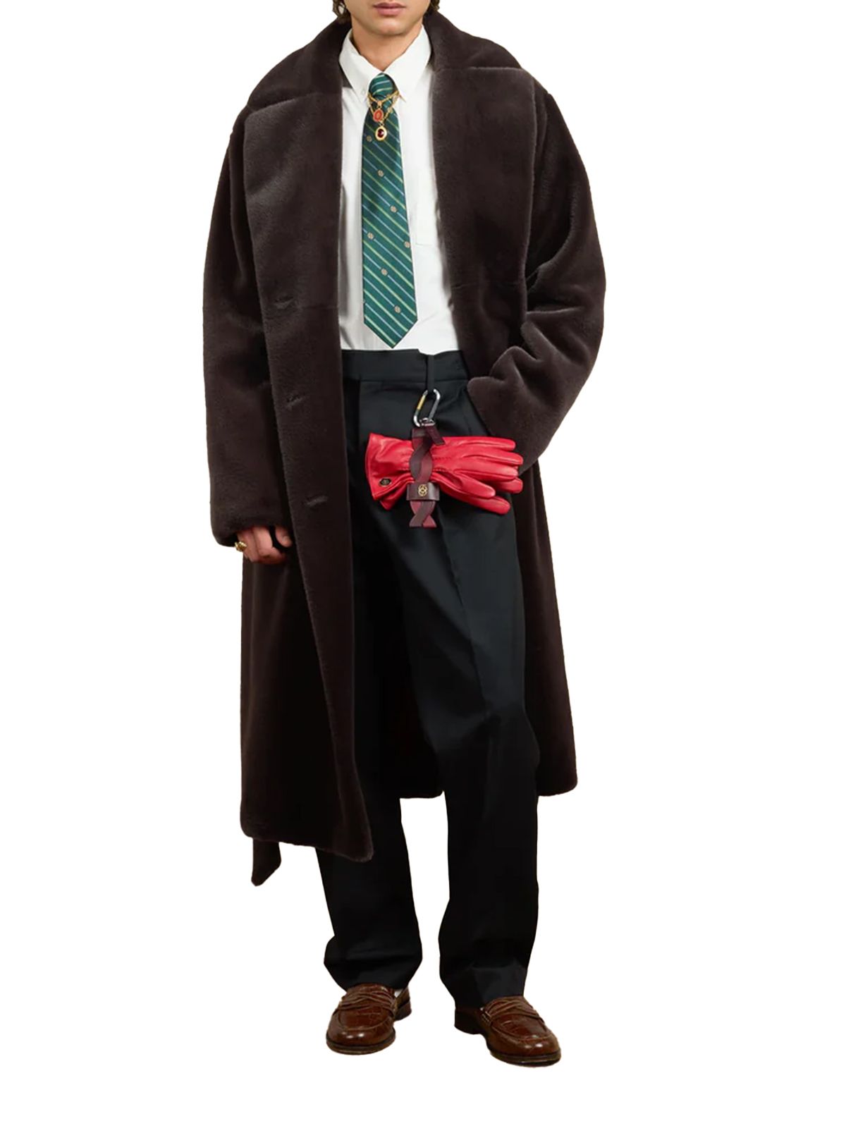 LE MANTEAU FOURRURE #DK BROWN DROLE DE MONSIEUR Outerwear I CT142 PL166 DBN