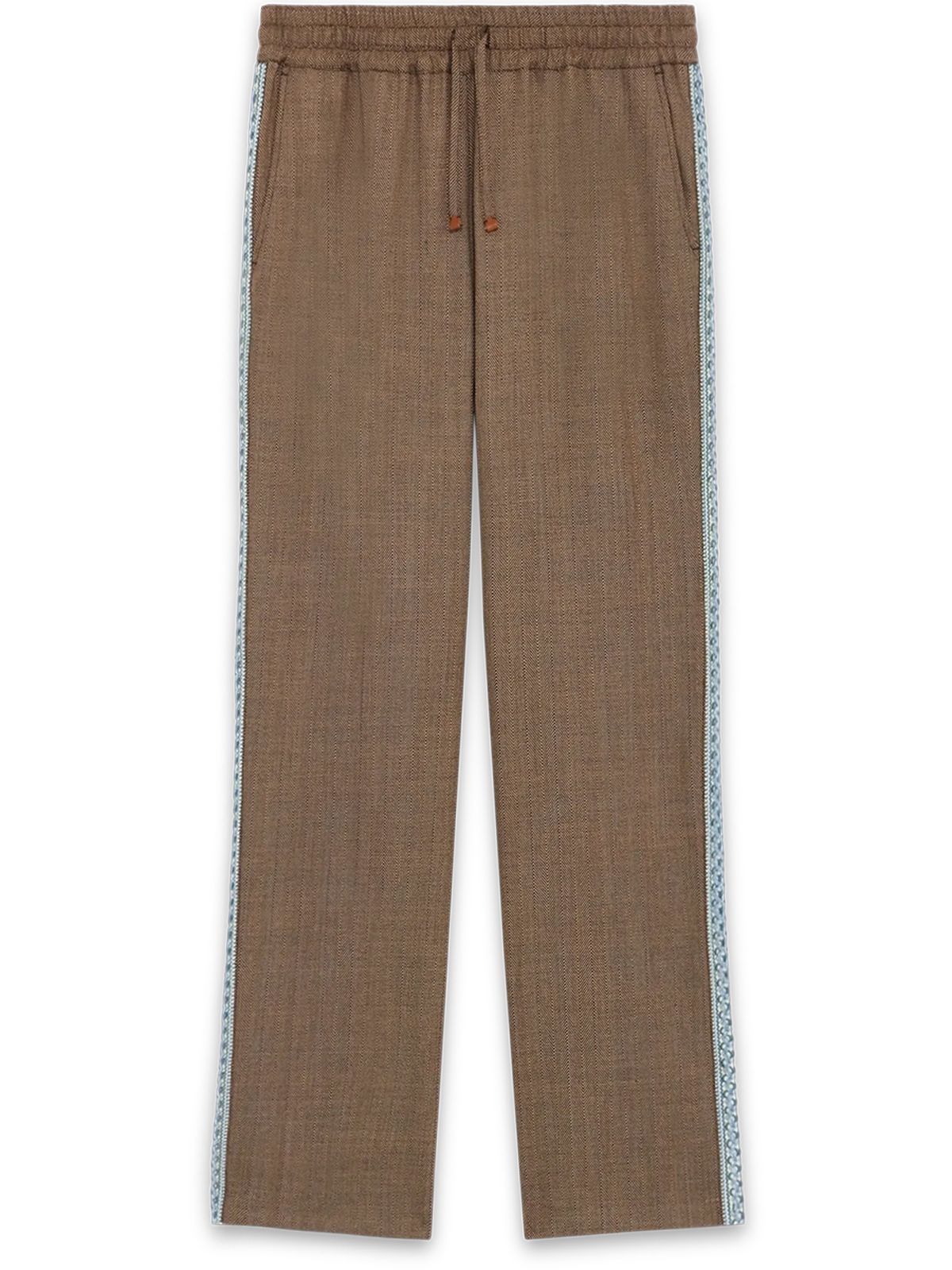 LE PANTALON CHEVRON #BROWN DROLE DE MONSIEUR Trousers I BP191 WV009 BN