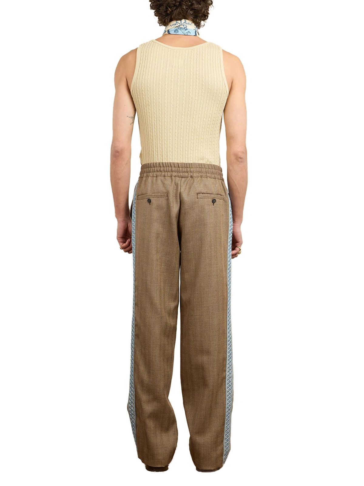 LE PANTALON CHEVRON #BROWN DROLE DE MONSIEUR Trousers I BP191 WV009 BN