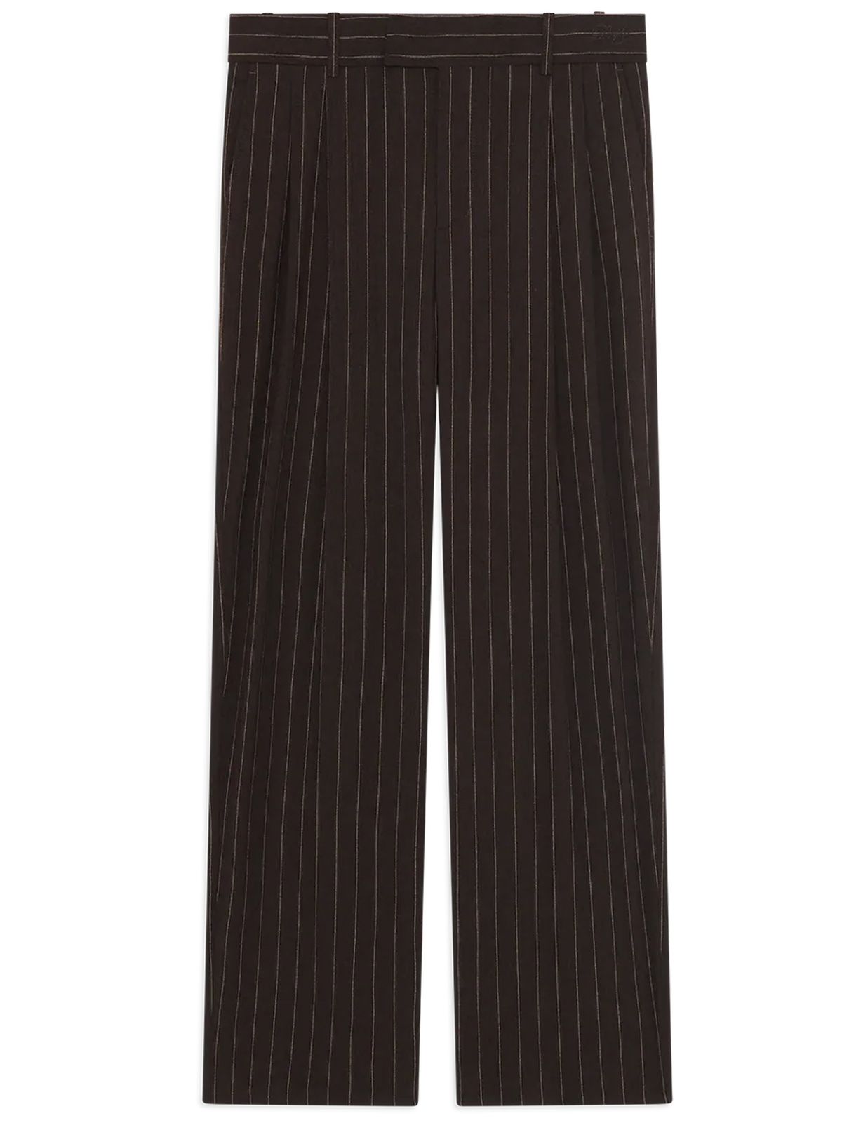 LE PANTALON PINSTRIPES #DARK BROWN DROLE DE MONSIEUR Trousers I BP165 WO040 DBN