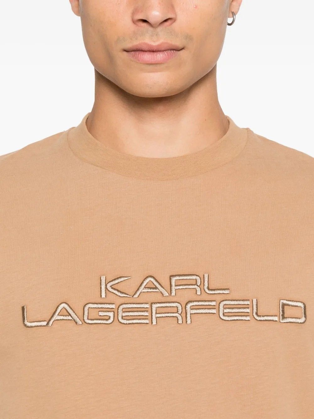 T-SHIRT CREWNECK CAMEL #430 KARL LAGERFELD T-shirt 75503755422