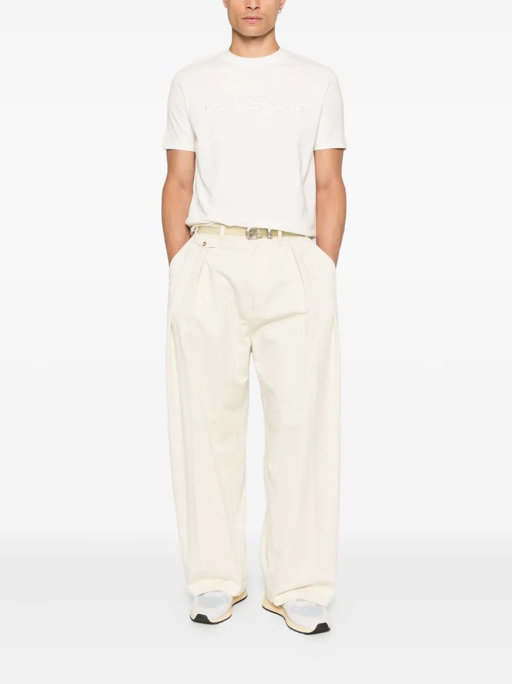 T-SHIRT CREWNECK CHAMPAGNE #80 KARL LAGERFELD T-shirt 75503755422