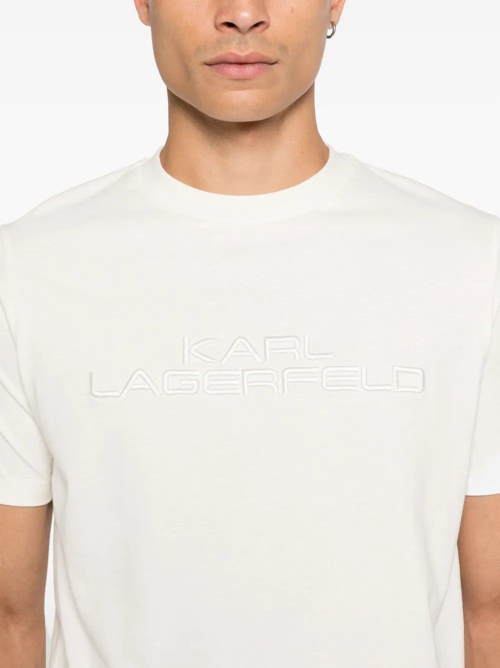 T-SHIRT CREWNECK CHAMPAGNE #80 KARL LAGERFELD T-shirt 75503755422