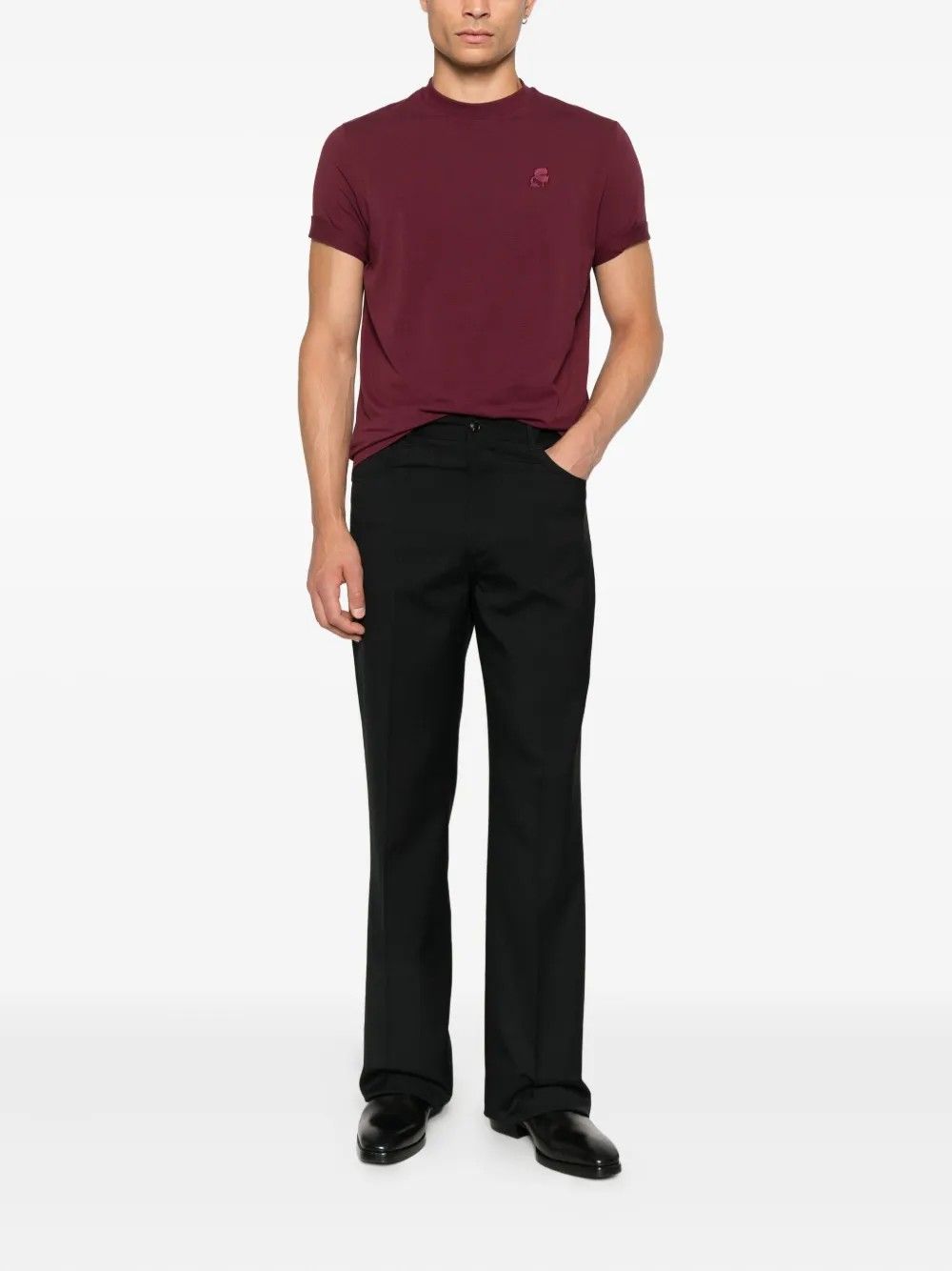 T-SHIRT CREWNECK MERLOT #380 KARL LAGERFELD T-shirt 75575055422