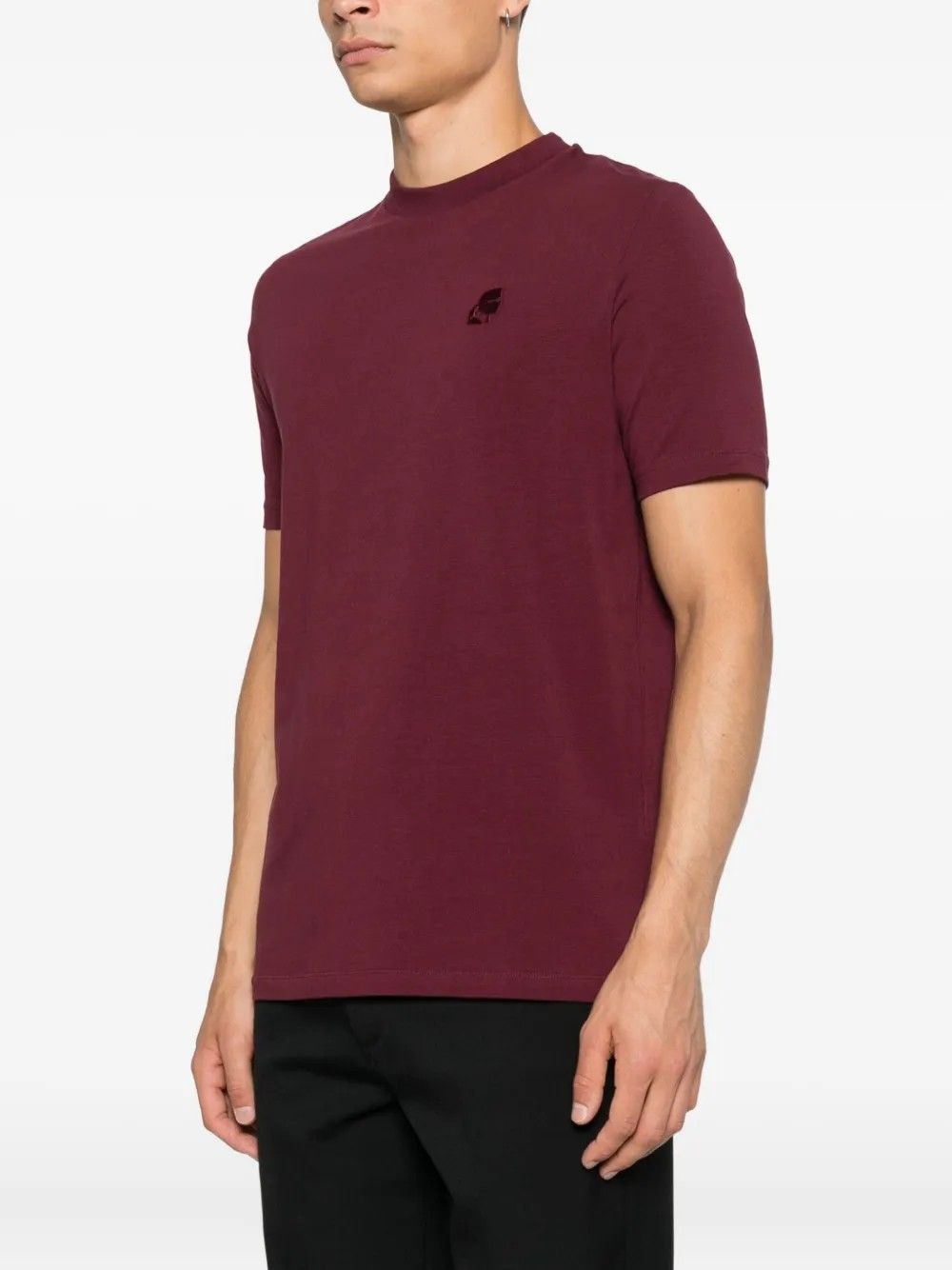 T-SHIRT CREWNECK MERLOT #380 KARL LAGERFELD T-shirt 75575055422