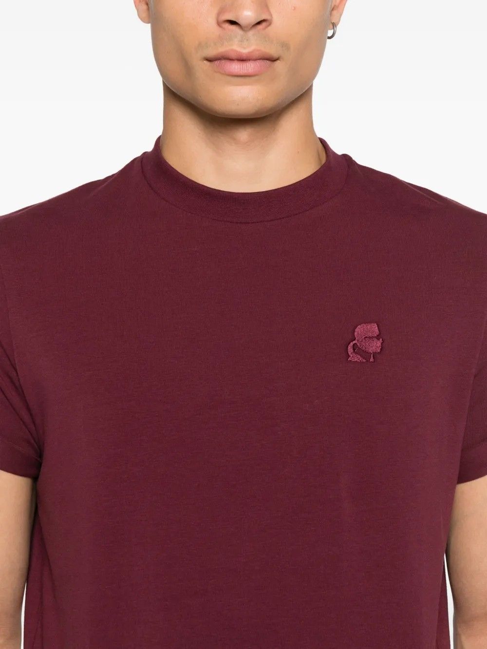 T-SHIRT CREWNECK MERLOT #380 KARL LAGERFELD T-shirt 75575055422
