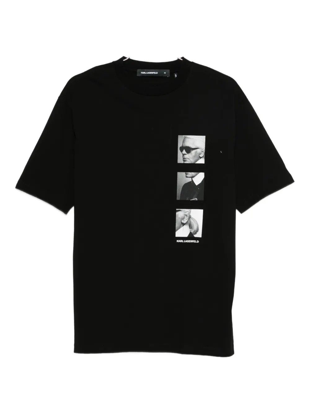 T-SHIRT CREWNECK BLACK #990 KARL LAGERFELD T-shirt 75513955422