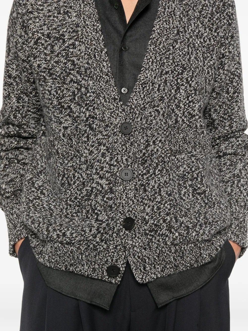 5GG CARDIGAN #NAVY MOULINE STUDIO NICHOLSON Jersey SEN SNM 049