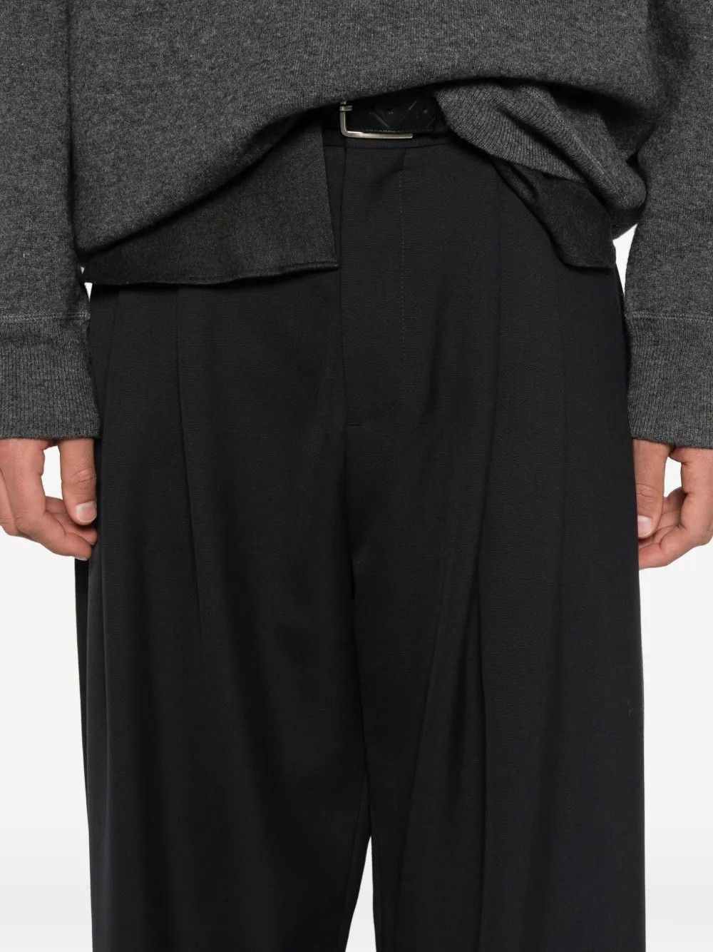 DOUBLE PLEAT VOLUME PANT #PEWTER STUDIO NICHOLSON Trousers LINE SNM 1185