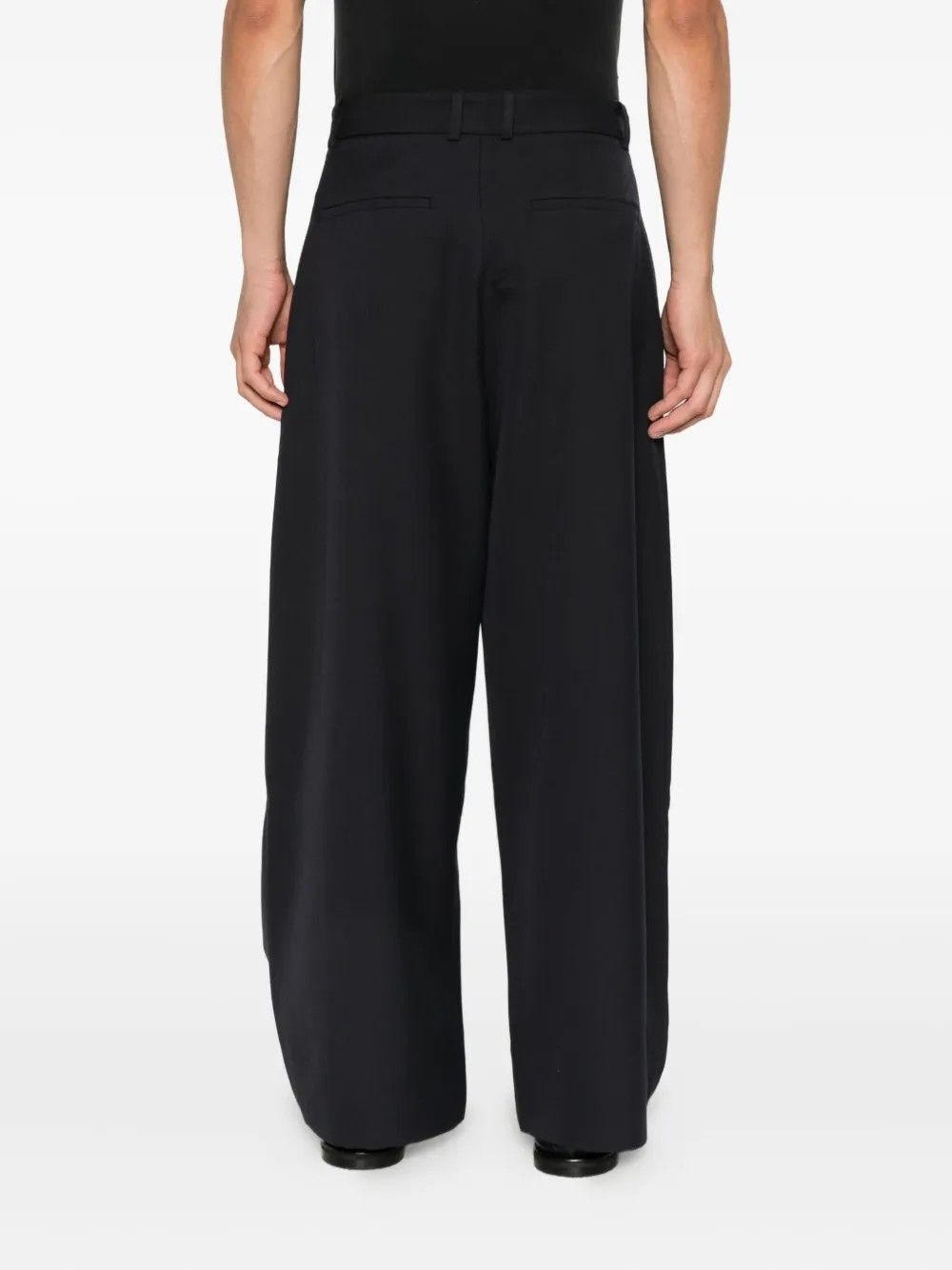 DOUBLE PLEAT VOLUME PANT #PEWTER STUDIO NICHOLSON Pantaloni LINE SNM 1185