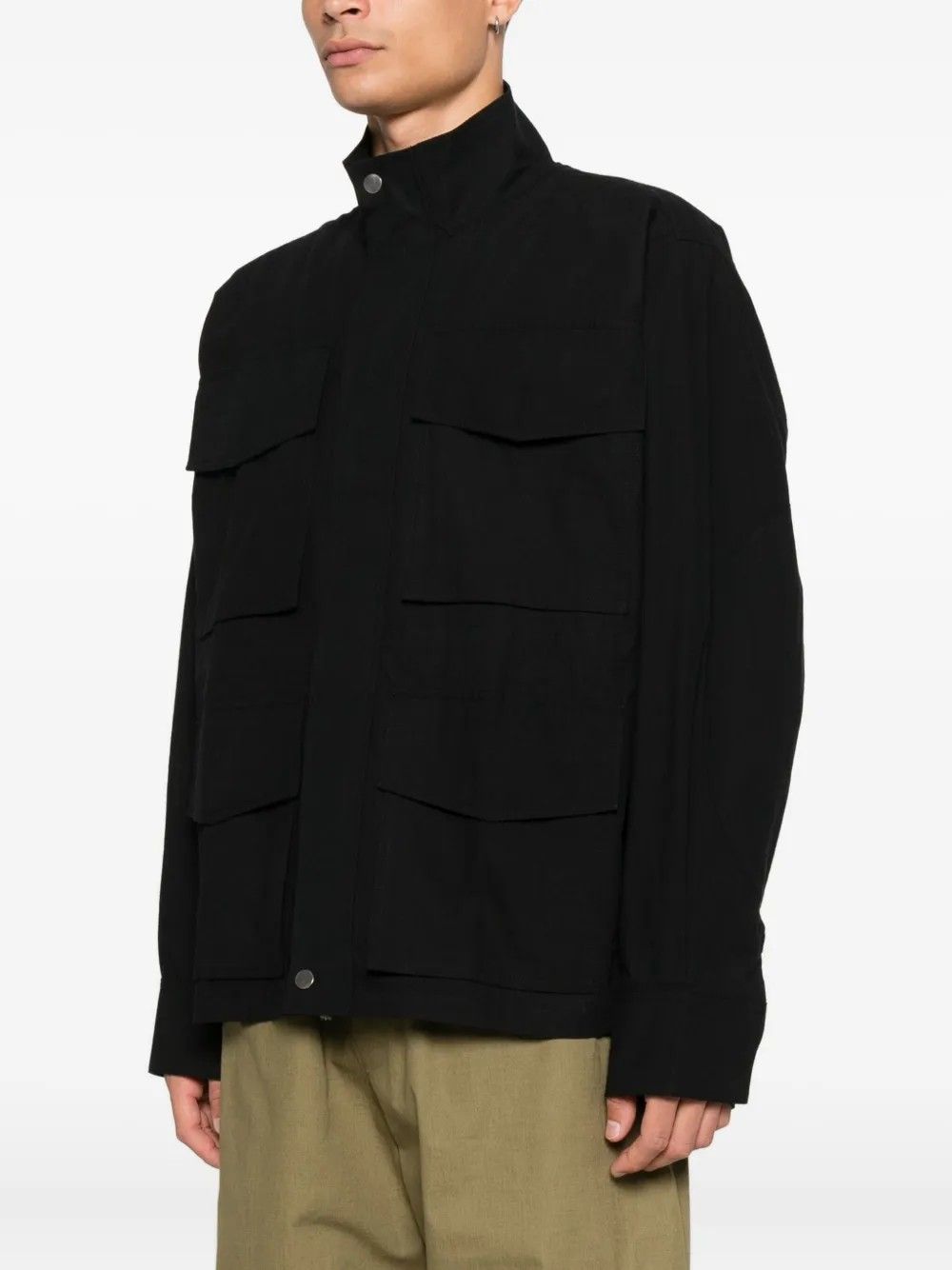 ELASTICATED WAIST JACKET #WASHED BLACK STUDIO NICHOLSON Outerwear VISTA SN 788