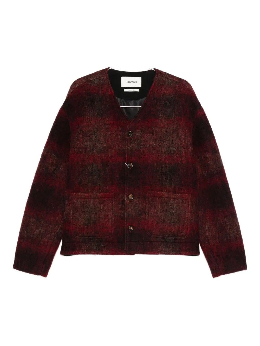 MOHAIR V-NECK BLOUSON #DARK RED TONYWACK Outerwear BE34CJ19