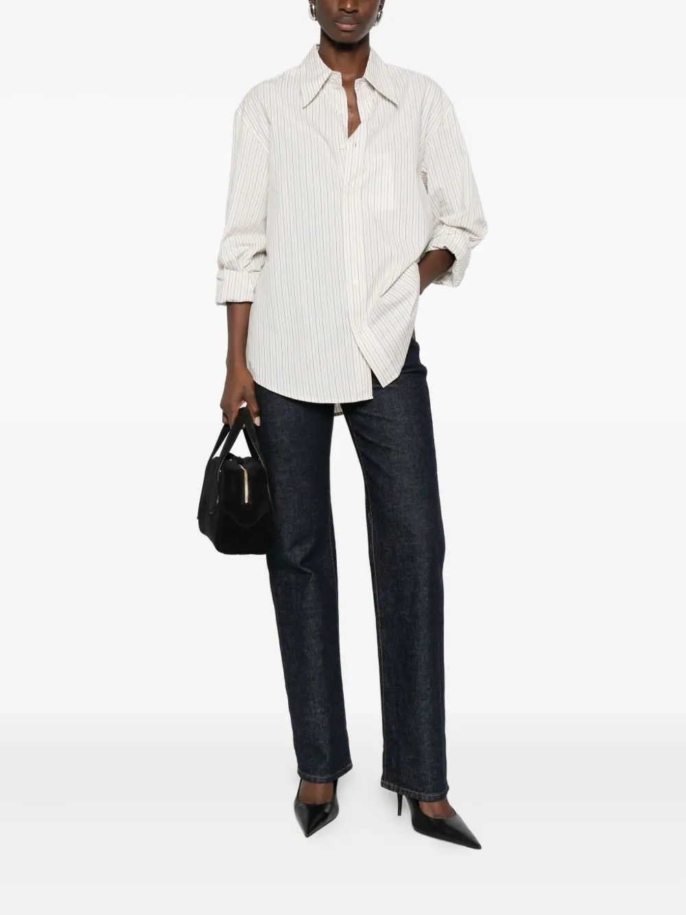 BRUSHED COTTON MULTI STRIPE SHIRT #ECRU TONYWACK Shirt BE34SH24