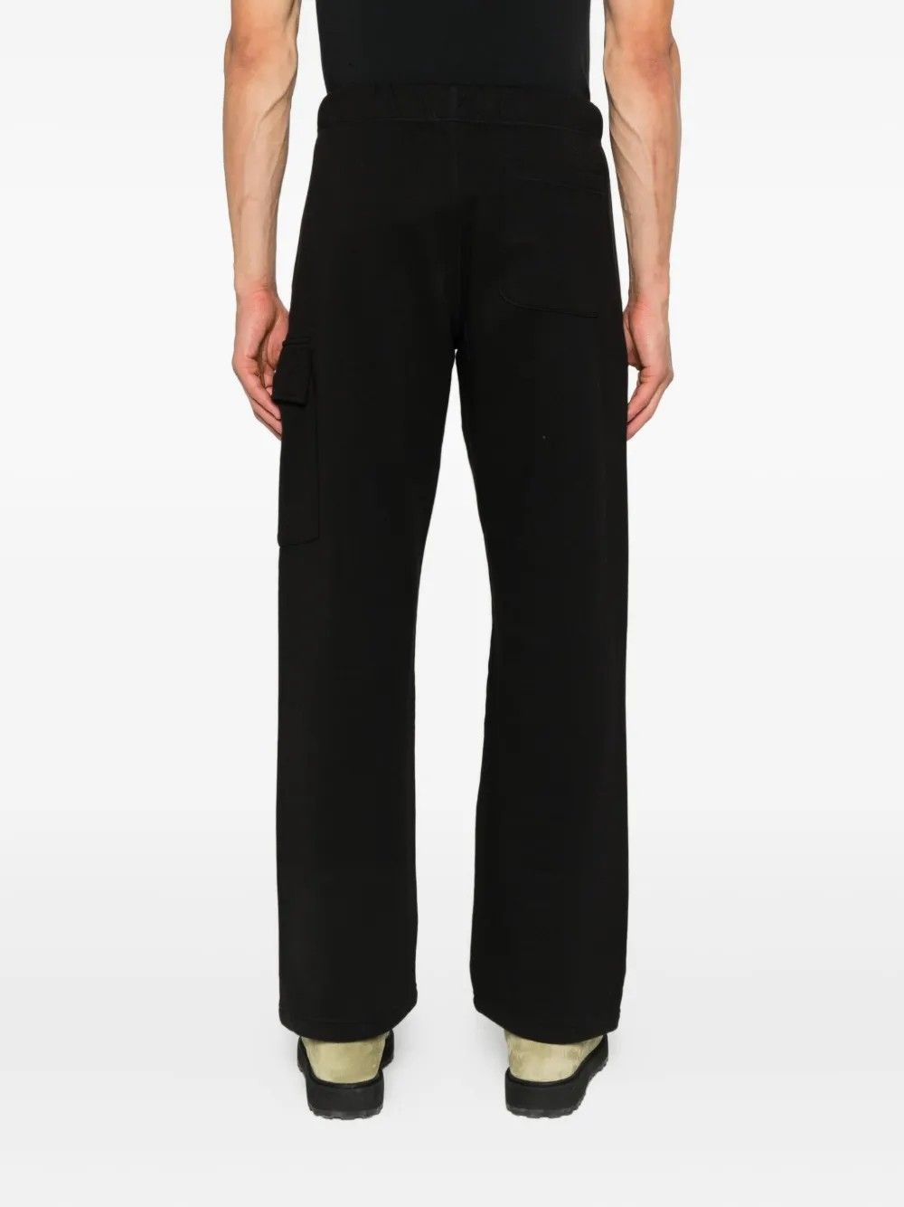 SWEATPANTS CARGO PANT IN DIAGONAL #999 C.P. COMPANY Trousers 19CMSP141A005086W