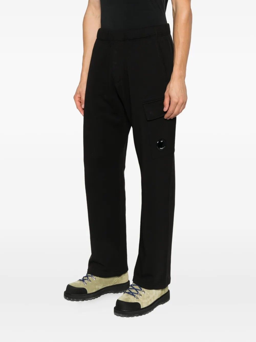 SWEATPANTS CARGO PANT IN DIAGONAL #999 C.P. COMPANY Trousers 19CMSP141A005086W