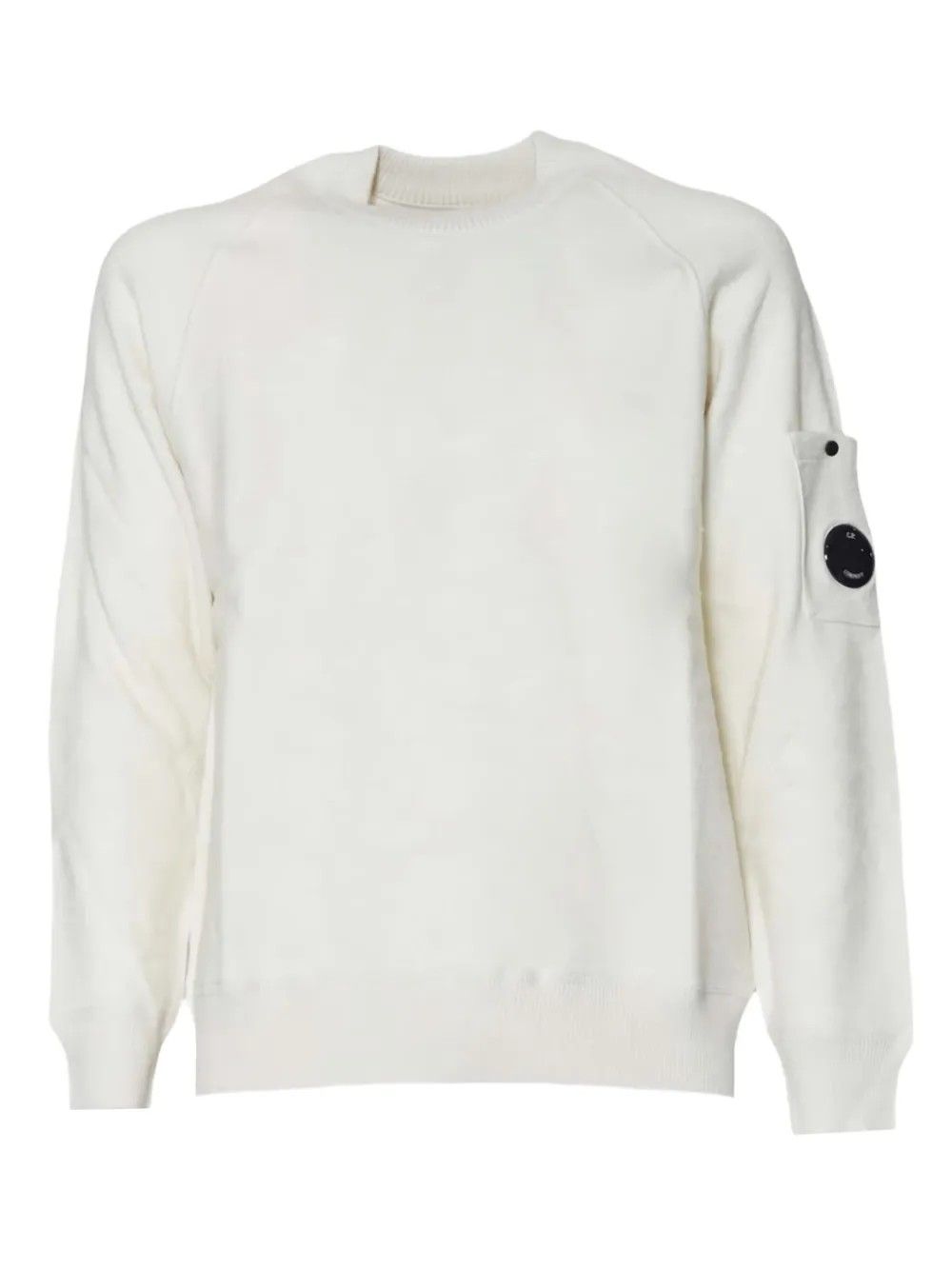 KNITWEAR CREW NECK IN MERINO WHITE #103 C.P. COMPANY Jersey 19CMKN198A110468A