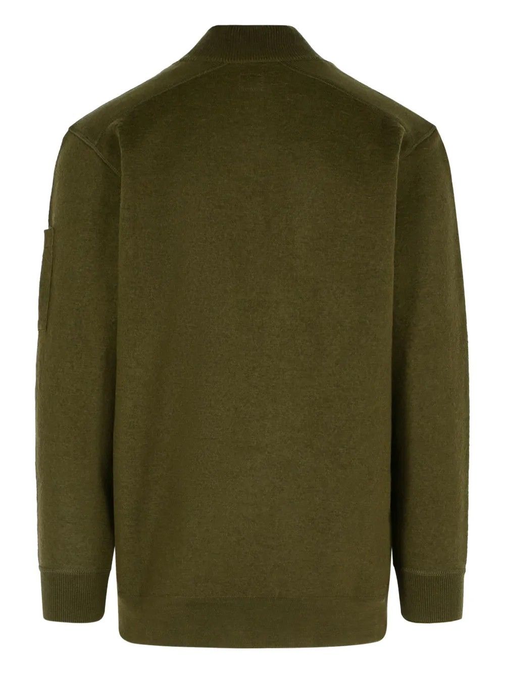 KNITWEAR POLO COLLAR IN MERINO GREEN #683 C.P. COMPANY Jersey 19CMKN199A110468A