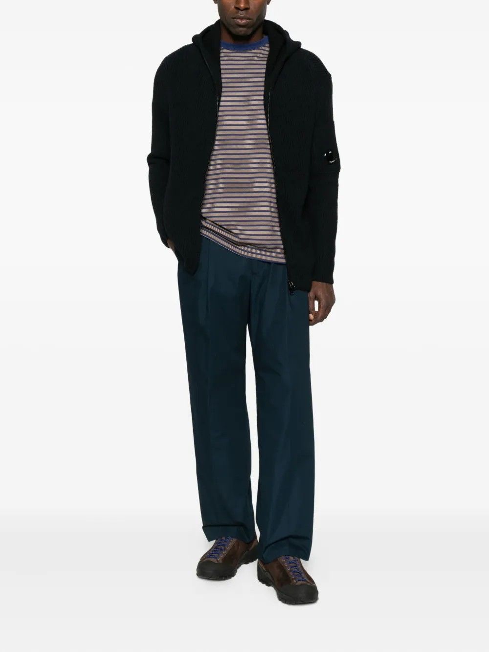 KNITWEAR CARDIGAN IN FLEECE KNIT #999 C.P. COMPANY Maglieria 19CMKN258A006170A