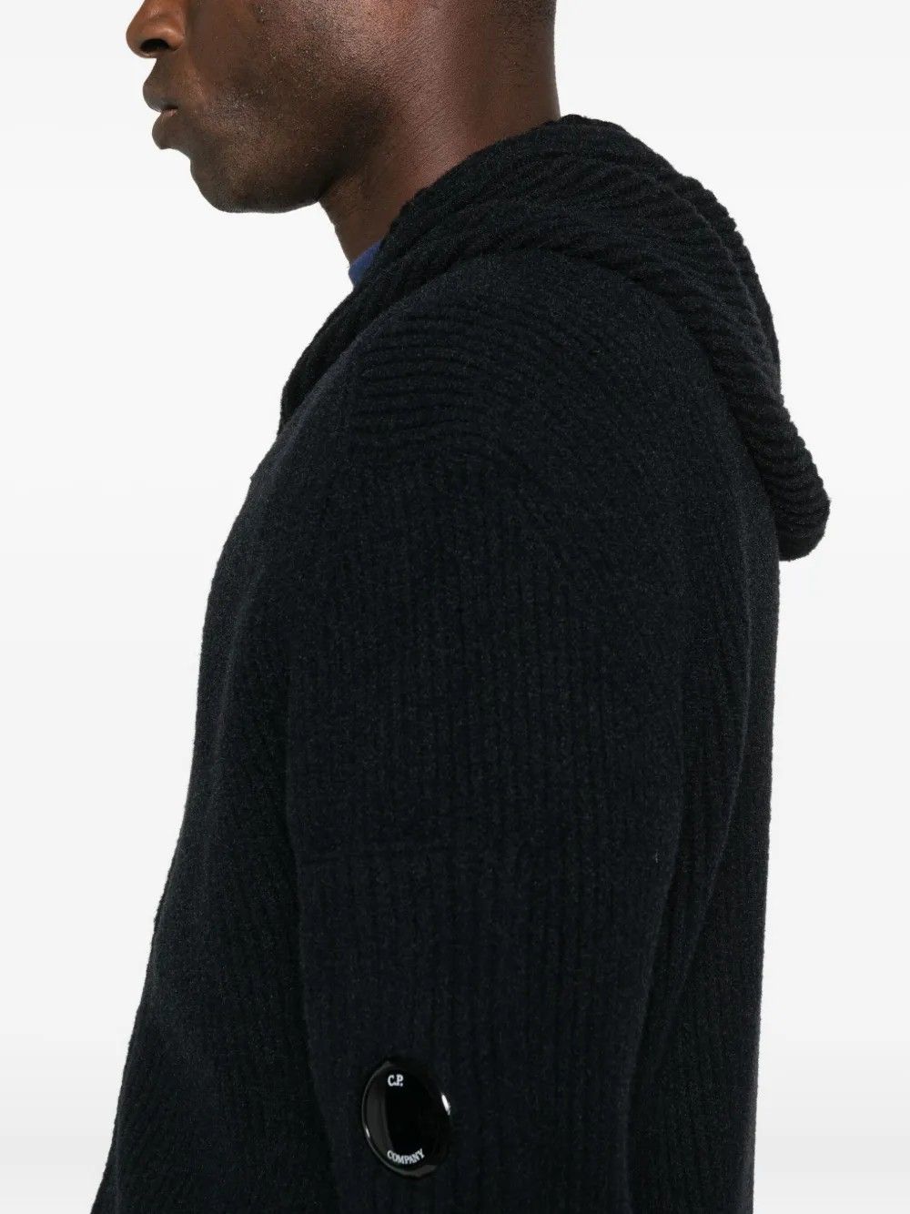 KNITWEAR CARDIGAN IN FLEECE KNIT #999 C.P. COMPANY Maglieria 19CMKN258A006170A