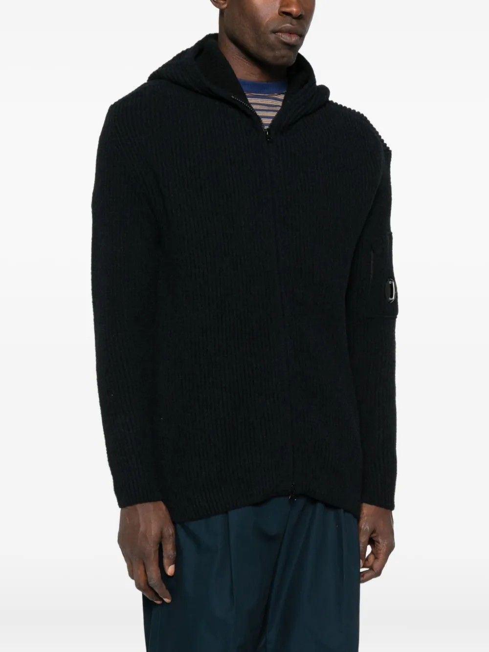 KNITWEAR CARDIGAN IN FLEECE KNIT #999 C.P. COMPANY Jersey 19CMKN258A006170A