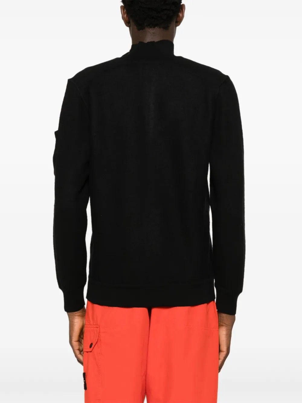 KNITWEAR POLO COLLAR IN MERINO BLACK #999 C.P. COMPANY Jersey 19CMKN199A110468A