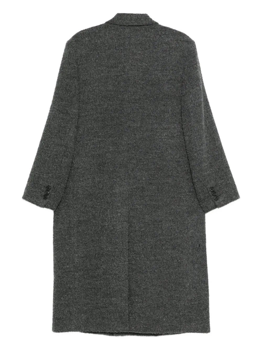 TEXTURED WOOL AND ALPACA DOUBLE #GREY TONYWACK Outerwear BE34CT05