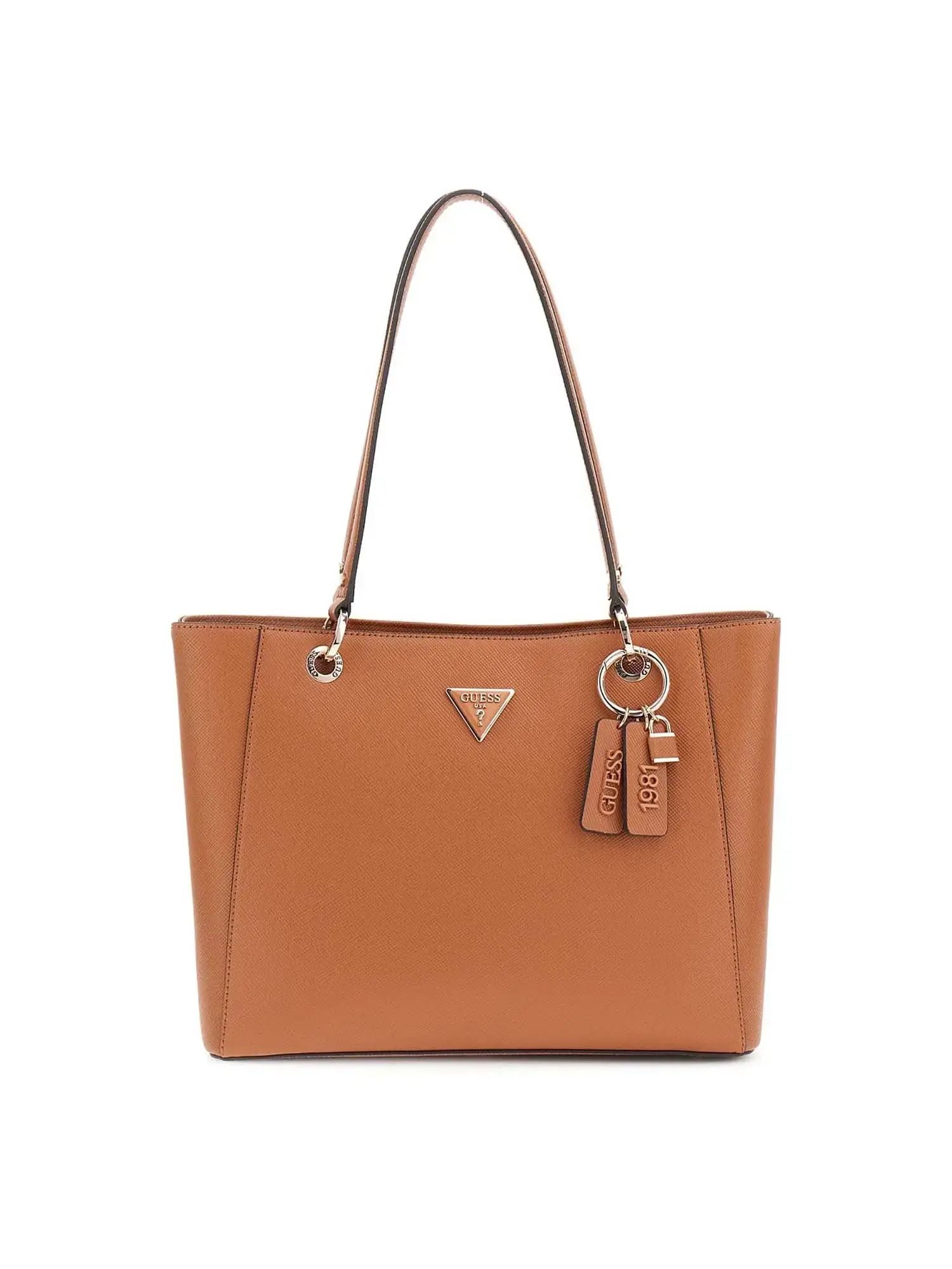 NOELLE II LUXURY SATCHEL #TAN MULTI GUESS  Borse HWZG96 72070 TNM