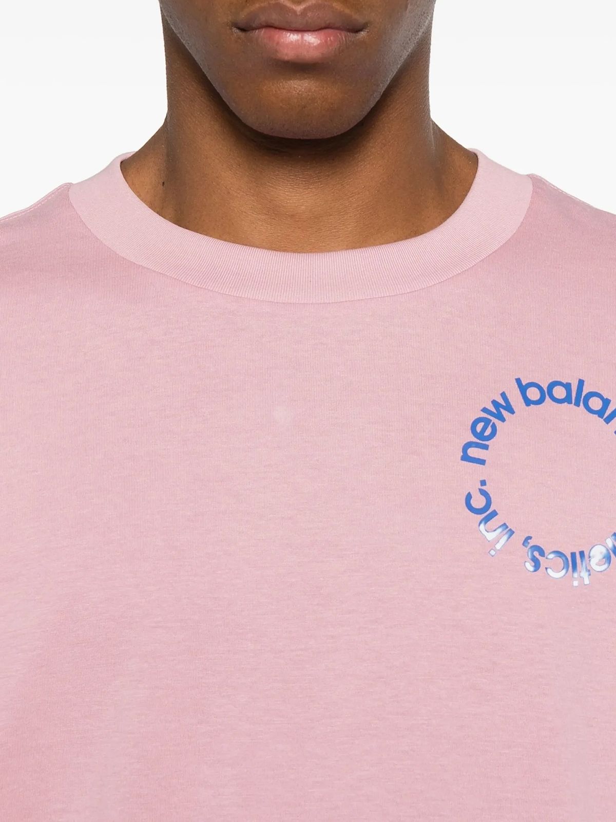 CIRCULAR LOGO T-SHIRT #PINK TAFFY NEW BALANCE T-shirt MT53926PTF