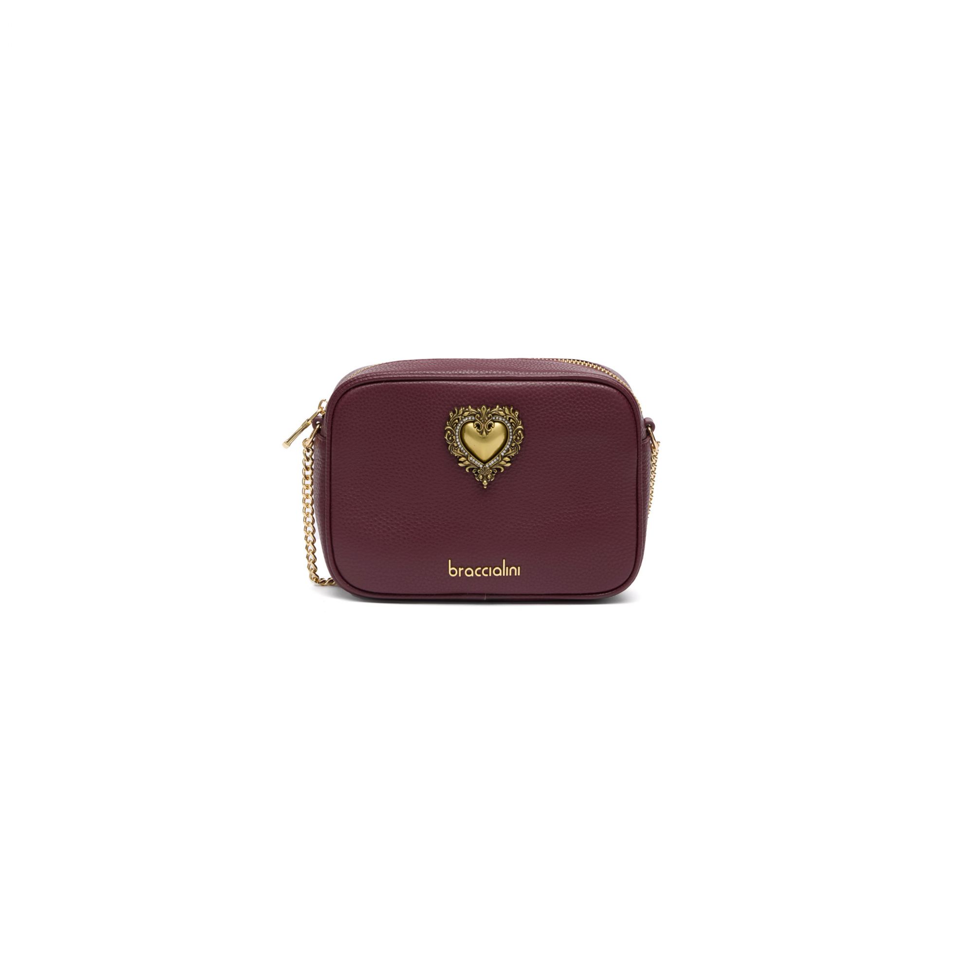 BORSA JINNY LEATHER BORDEAUX #404 BRACCIALINI Borse B18481-PP