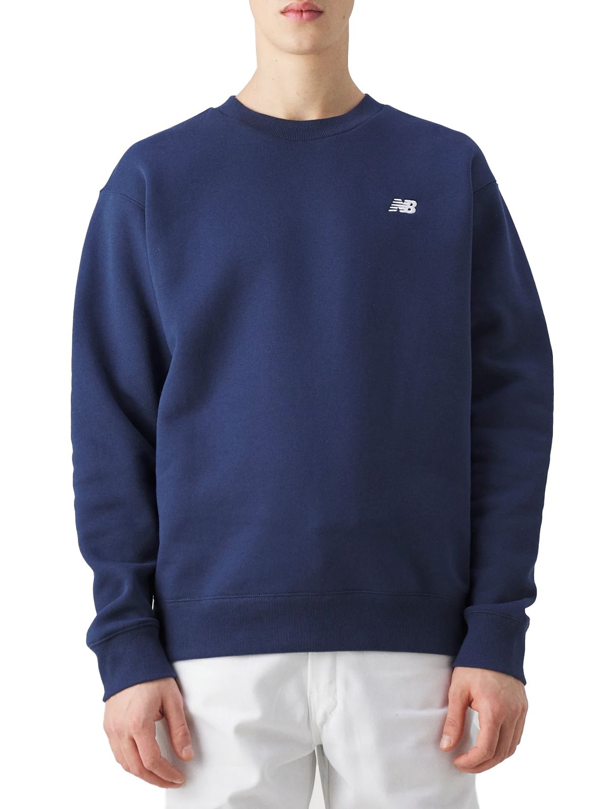 SPORT ESSENTIALS FLEECE CREW #NAVY NEW BALANCE Felpe MT41510NNY